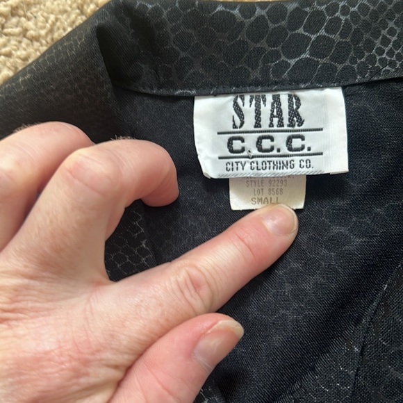 Vintage Snake Print Black Jacket - Picture 2 of 5